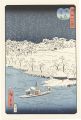 <strong>Hiroshige II</strong><br>Evening Snow at Hashiba (from ......