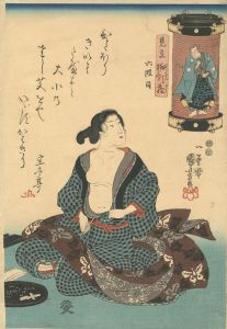 Kuniyoshi/Parody of the Chushingura in Lanterns / The 6th Act[見立挑灯蔵　六段目]