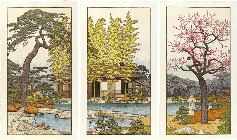 Yoshida Toshi “Pine, Bamboo and Plum”／
