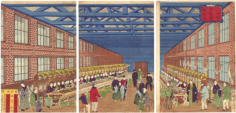 Kuniteru II “Tomioka Silk Factory in Kozuke Province”／