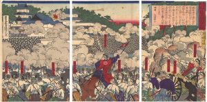 Ginko/Kagoshima News / Battle at Kumamoto Castle[鹿児嶋新聞　熊本城戦争図]