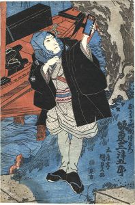 Kunisada I/Kabuki Play: Sugawara-ryu Kanagaki Soga[菅原流国字曽我]