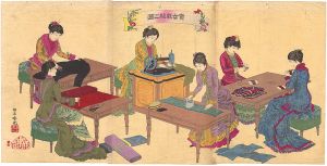 Ginko/Illustration of Ladies Sewing[貴女裁縫之図]