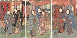 Kuniyoshi/Public Viewing of the Azuma Daigongen Shrine[吾妻大権現開帳ノ図]