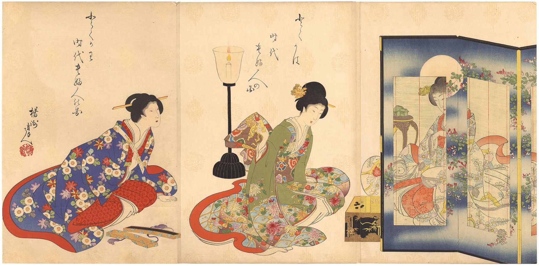 Chikanobu “Ladies of the Tokugawa Period”／