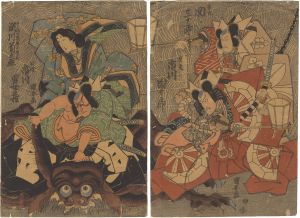 Kuniyasu/Kabuki Actors Print[役者絵]