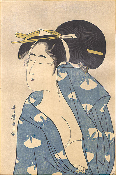 Utamaro “Women after the Bath【Reproduction】”／