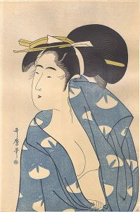 Utamaro/Women after the Bath【Reproduction】[湯上り美人【復刻版】]