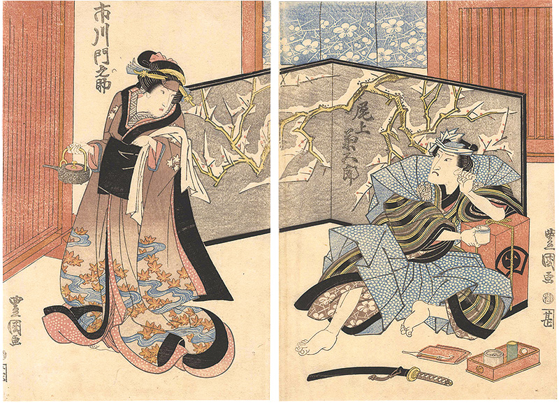 Toyokuni I “Kabuki Actors Print”／