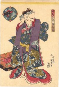 Kunisada I/Industriousness of the People in an Age of Blessings / Samurai (shi)[時聖代民ノ賑い　士]