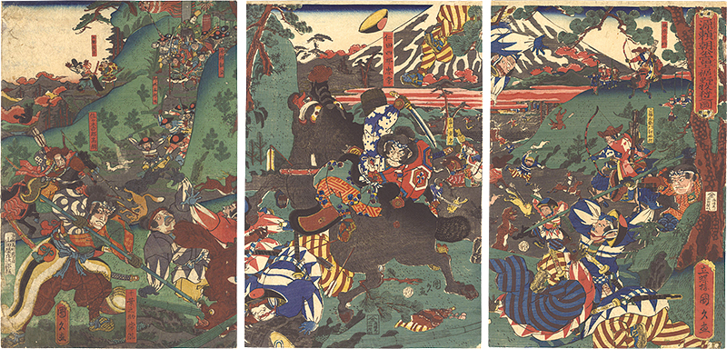 Kunihisa “Lord Minamoto Yoritomo's Hunt at the Foot of Mount Fuji”／