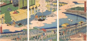 Hiroshige II/Lord Minamoto Yoritomo Goes to the Capital[源頼朝公上洛之図]
