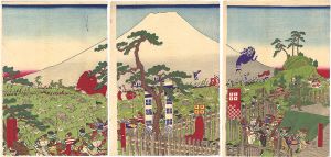 Sadahide/Lord Minamoto Yoritomo's Hunt at Mount Fuji[源頼朝公不二之御狩之図]