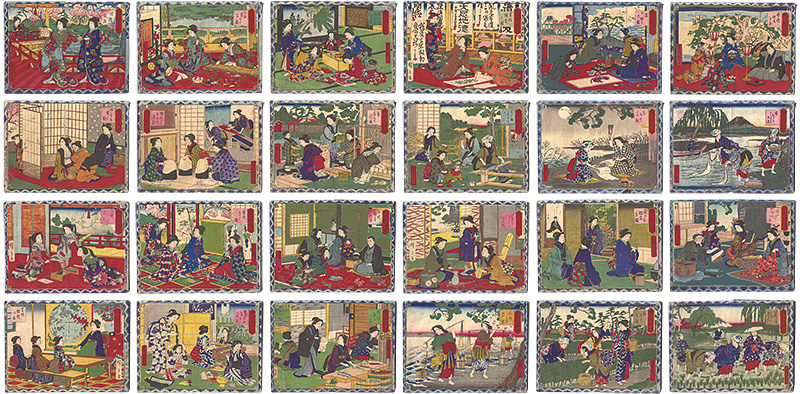 Hiroshige III “Models of Virture for Women”／