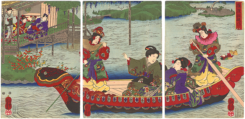 Kuniyoshi “A Chinese-style Boating Party”／