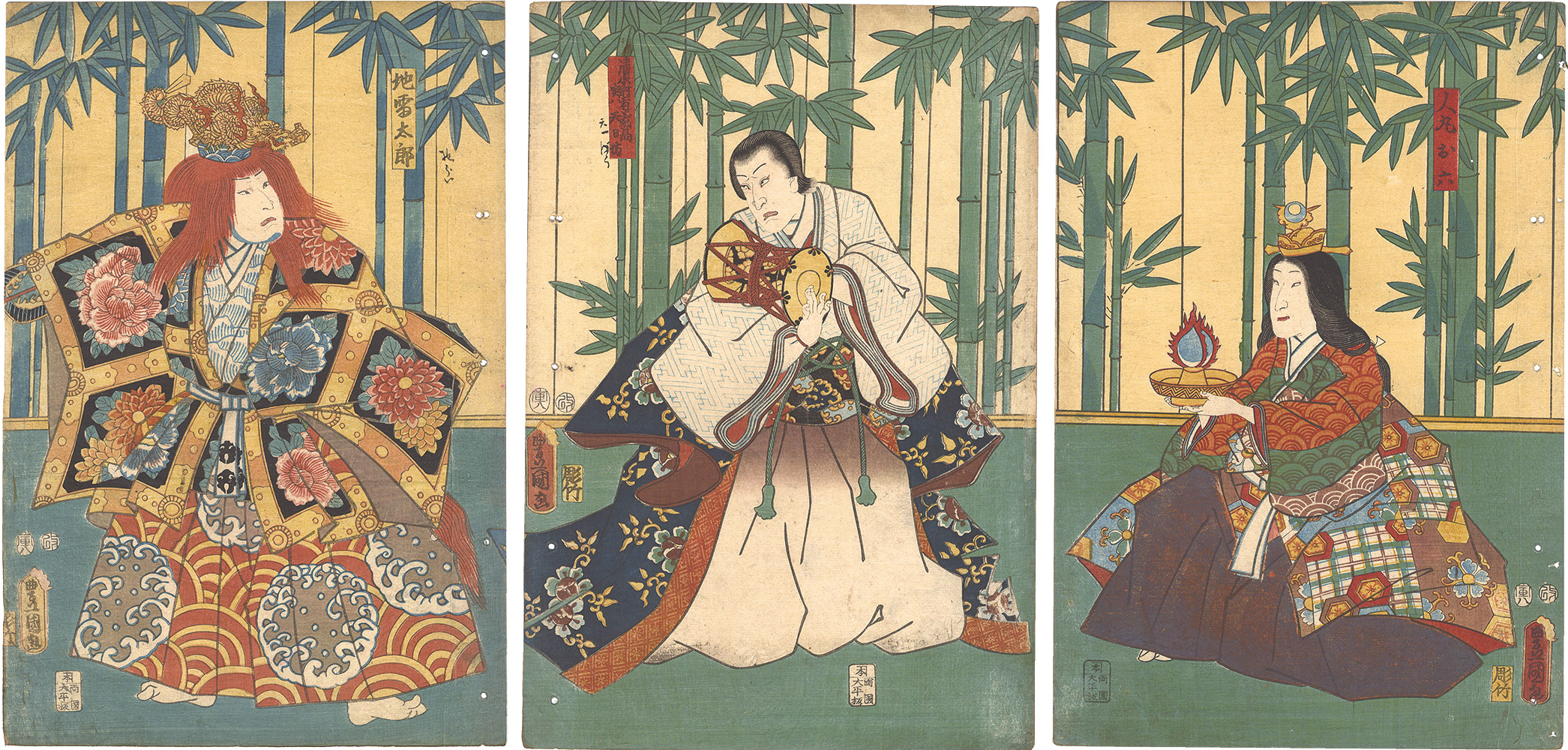 Toyokuni III “Kabuki Play: Azuma Kudari Gojusan Tsugi”／