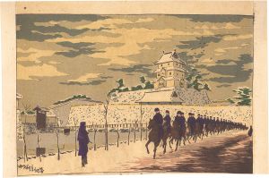 Kiyochika/Fine Weather after Snowfall at the Old Inner Keep of Edo Castle[旧本丸雪晴]