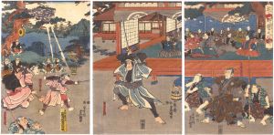 Toyokuni III/Kabuki Play: Hana no Ueno Homare no Ishibumi[花上野誉之石碑]