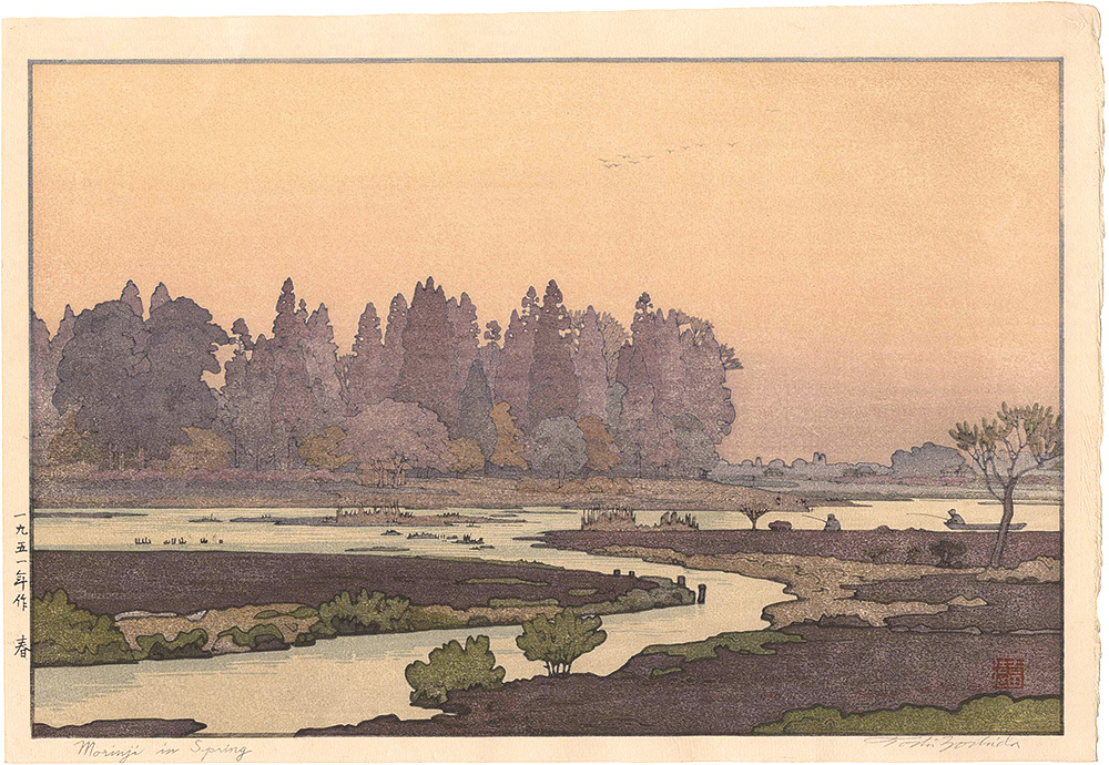 Yoshida Toshi “Four Landscapes / Morinji in Spring”／