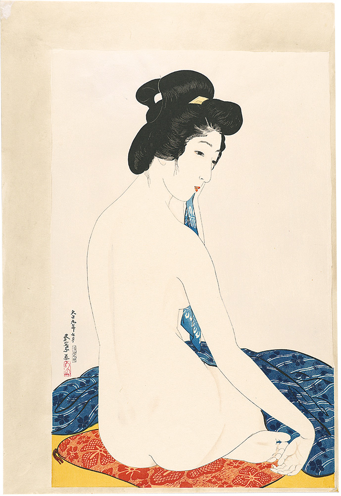 Hashiguchi Goyo “Hashiguchi Goyo's Prints / Woman after the Bath 【Reproduction】”／