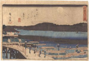 Hiroshige I/Famous Places in Edo / Moon on the Sumida River[江戸名所　隅田川の月]