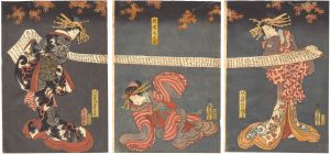 Toyokuni III/Kabuki Play: Kikkoden Goshiki no Kumiito[乞巧奠五色のくみいと]