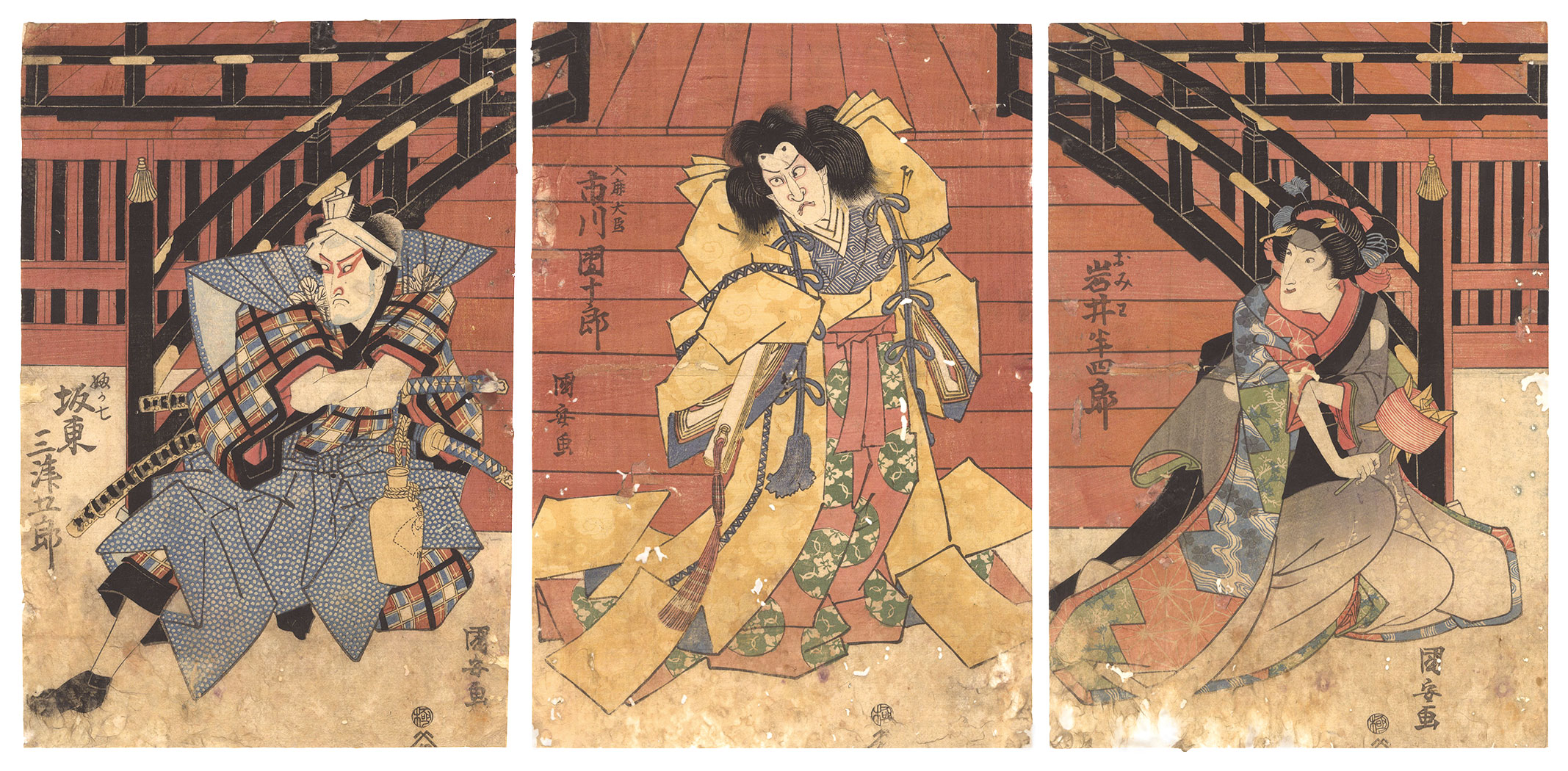 Kuniyasu “Kabuki Play: Imoseyama Onna Teikin ”／
