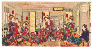 Kunisada II/The Gosei-ro in Full Flower[五勢楼全盛写真]