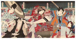 Kunichika/Kabuki Play: Hibariyama Komatsunagimatsu[蒿雀山駒絆松樹]