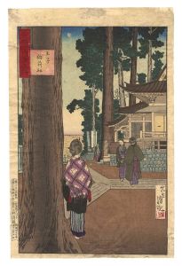 Kiyochika/One Hundred Views of Musashi Province / Oji Inari Shrine[武蔵百景之内　王子稲荷社]