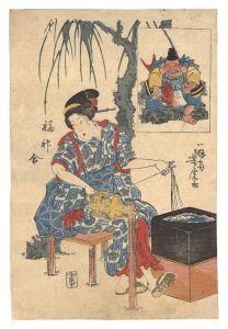 Yoshitora/Comparison of the Seven Gods of Good Fortune[福神合]