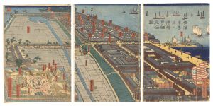 Sadahide/Complete Guide to Honcho and Miyozaki-machi in Yokohama[横浜本町并ニ港崎町細見全図]