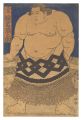 <strong>Kunisada I</strong><br>Sumo Wrestler Kagamiiwa Hamano......