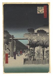 Hiroshige I/One Hundred Famous Views of Edo / Dawn inside the Yoshiwara[名所江戸百景　廓中東雲]