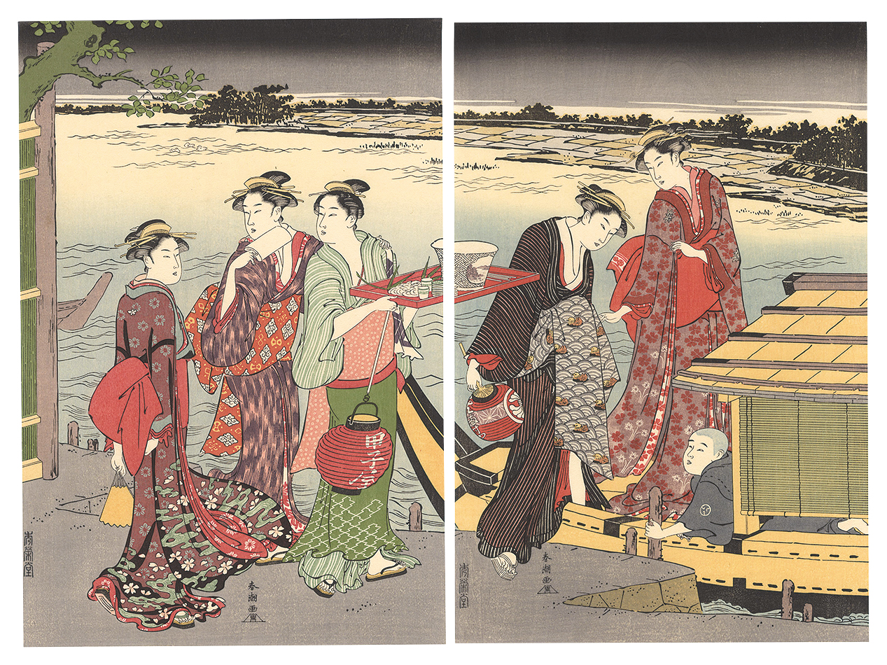 Shuncho “Pleasure Boat on a Summer Evening 【Reproduction】”／