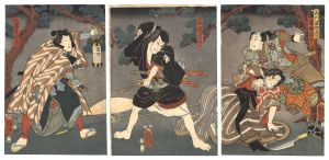 Kunisada II/Kabuki Play: Satomi Hakkenden[里見八犬伝]