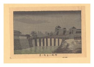Yasuji,Tankei/True Pictures of Famous Places of Tokyo (Tokyo shinga meisho zukai) / View of Nijubashi Bridge at the Imperial Castle 【Reproduction】[東京真画名所図解　御城二重橋ノ景【復刻版】]