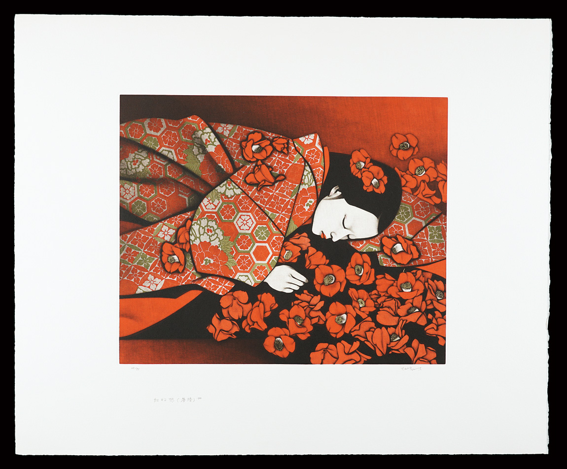 Saito Kaoru “Crimson Mirage (Falling Camellia)”／