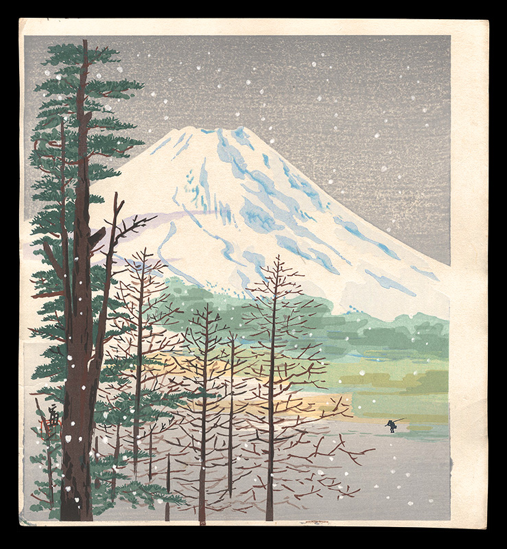 Tokuriki Tomikichiro “Snow at Mount Fuji (tentative title)”／