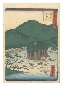Hiroshige II/Sixty-eight Views of the Various Provinces / No. 34: No Shrine, Echigo Province[諸国六十八景　三十四　越後 能生社]
