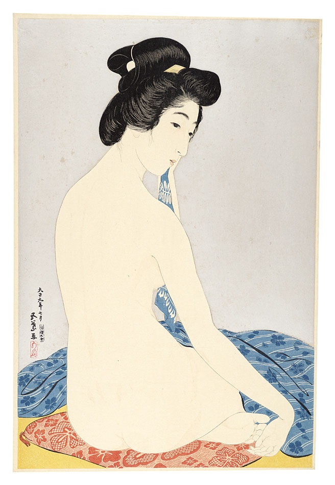 Hashiguchi Goyo “Woman after the Bath”／