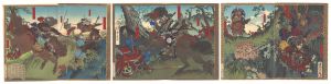 Toyonobu/Newly Selected Records of the Taiko Hideyoshi / Great Battle of Shizugatake[新撰太閤記　賤ヶ嶽大合戦]