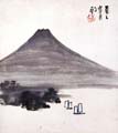 <strong>Yoshida Hatsusaburo</strong><br>自筆色紙　夏之富岳
