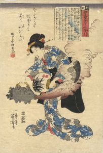 Kuniyoshi/Instructive Reference-Index of All Sorts of Proverbs / Ka (mosquito)[譬諭草をしえ早引　蚊]