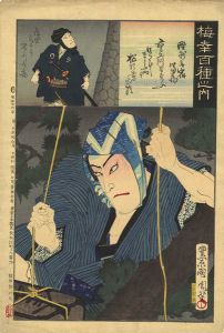 Kunichika/100 Roles of Baiko / Tomizo the vagrant[梅幸百種之内　野洲無宿富蔵]