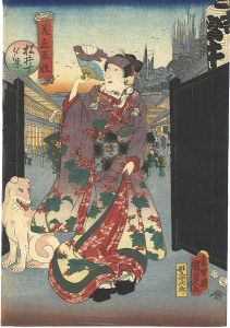 Kunisada II/[美立五性　松井丁夕景]