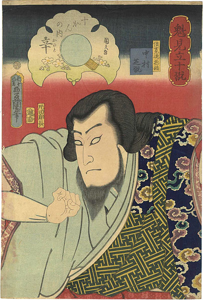 Toyokuni III / Kunihisa “Sakigake Mitate 10kan / Tales of Shunkanjima (Actor Nakamura Shikan)”／