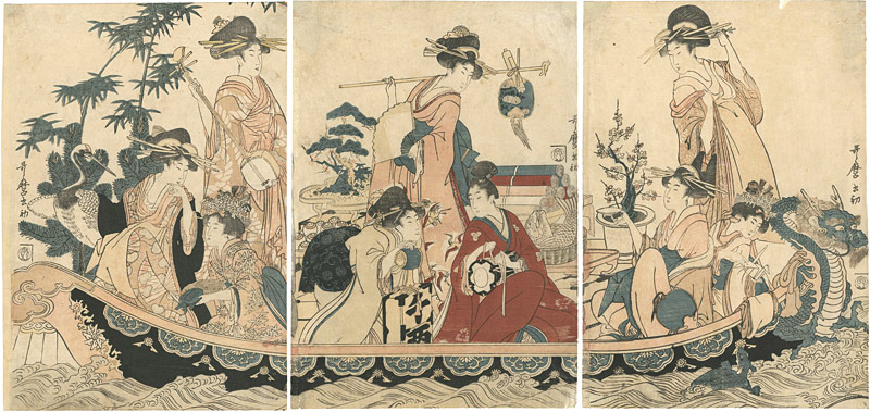 Utamaro “Boating (tentative title)”／