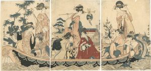 Utamaro/Boating (tentative title)[風流船上遊覧之図（仮題）]