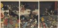 <strong>Kuniyoshi</strong><br>Kenshin Charging into Shingen'......